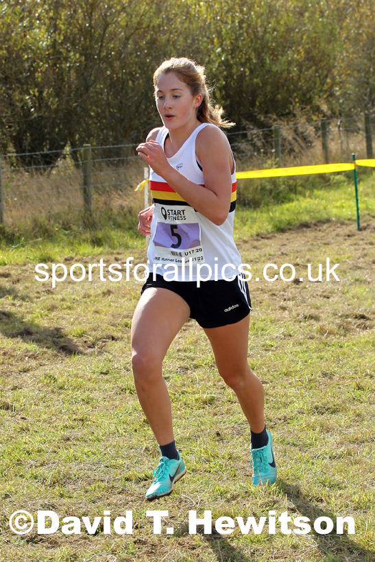 Womens under-17s and under-20s 2021 North Eastern Harrier League, Druridge Bay. Photo: David T. Hewitson/Sports for All Pics